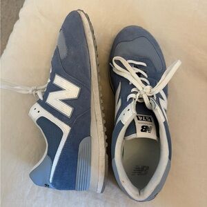 New Balance Blue and White Sneakers